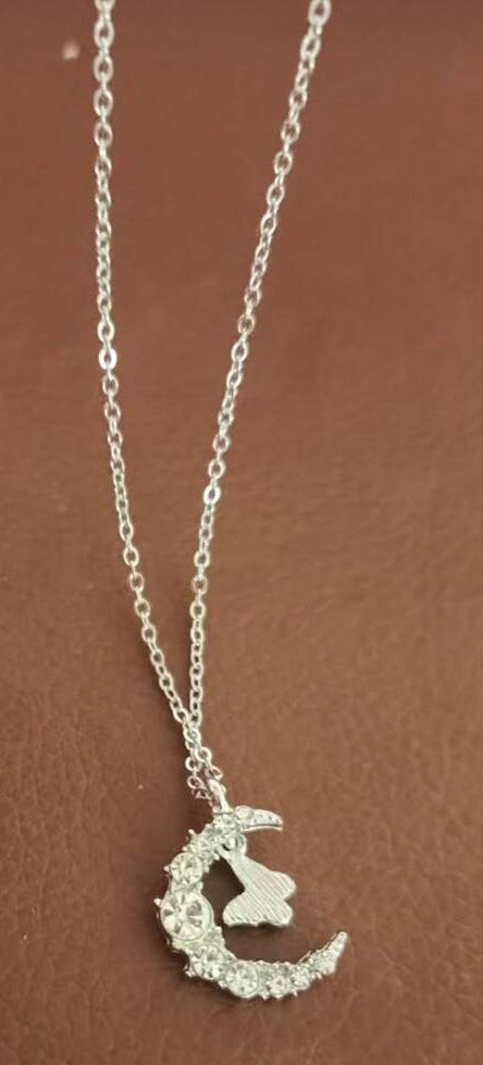Moon and Butterfly Necklace