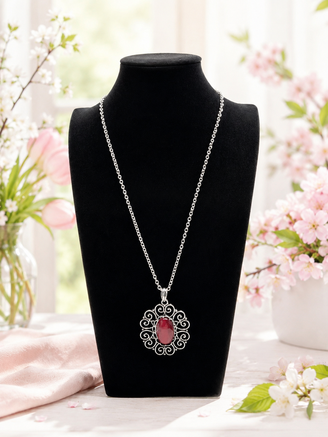 Custom Necklace - Sentimental Sabbatical - Red