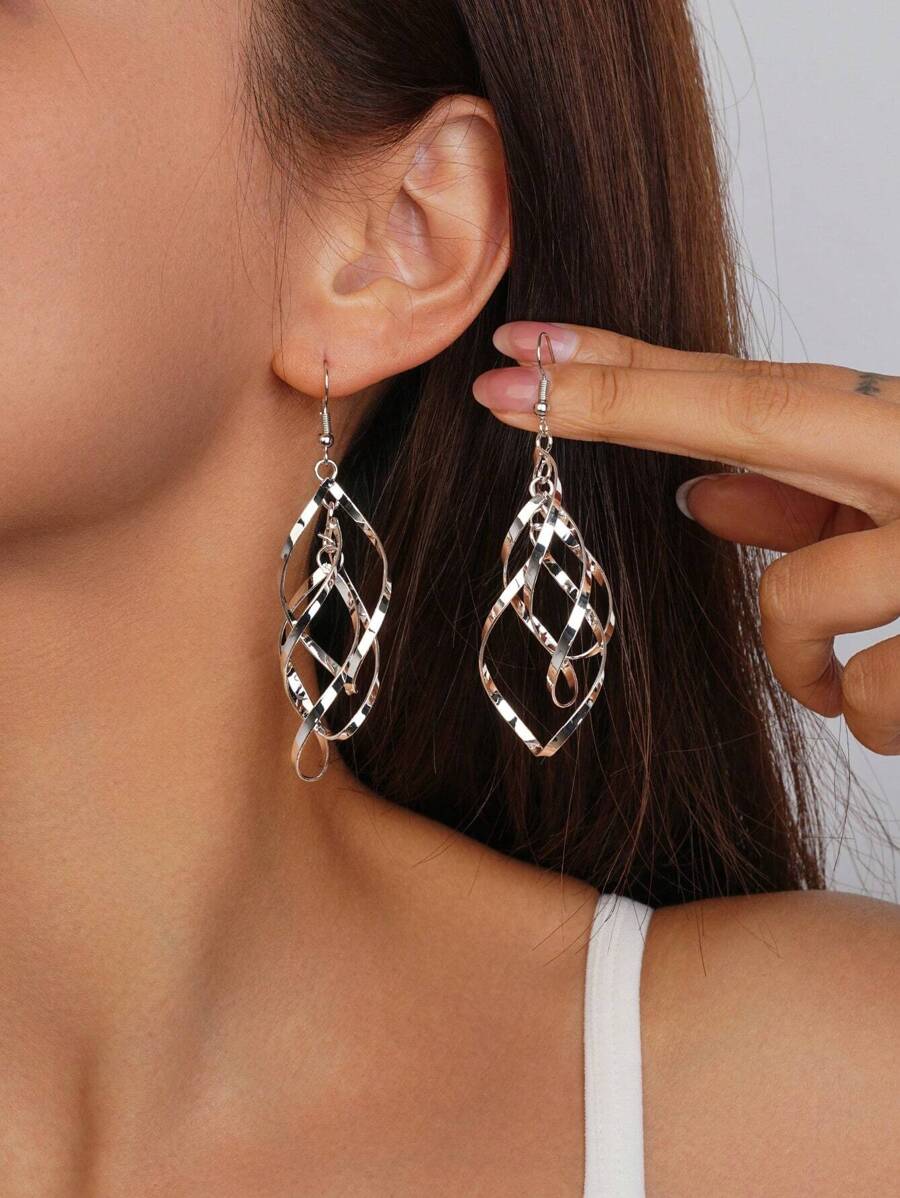 Metallic Spiral Earrings