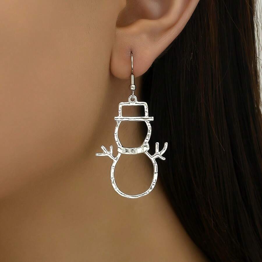 Snowman Earrings