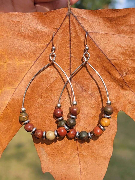 Beaded Teardrop Earrings