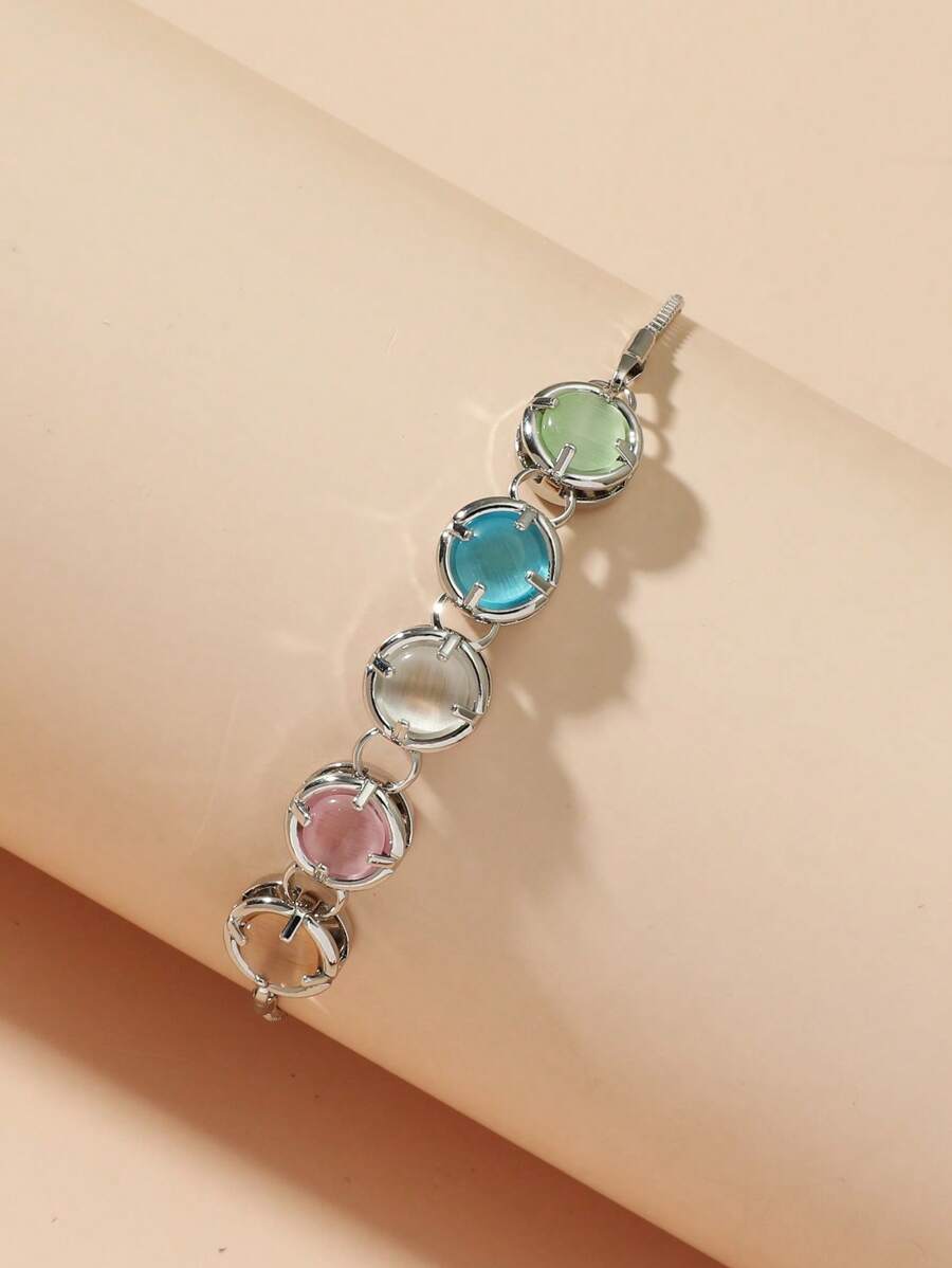 5 Color Beaded Metal Pull-tie