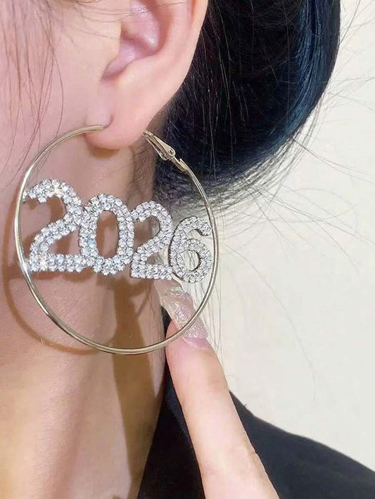 2025 Hoop Earrings - Silver