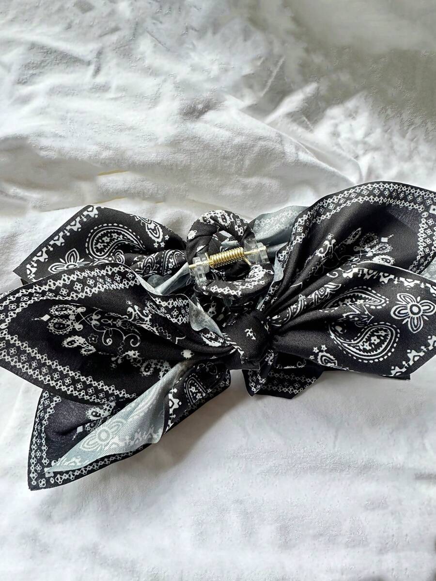 Bow Hair Clip - Black