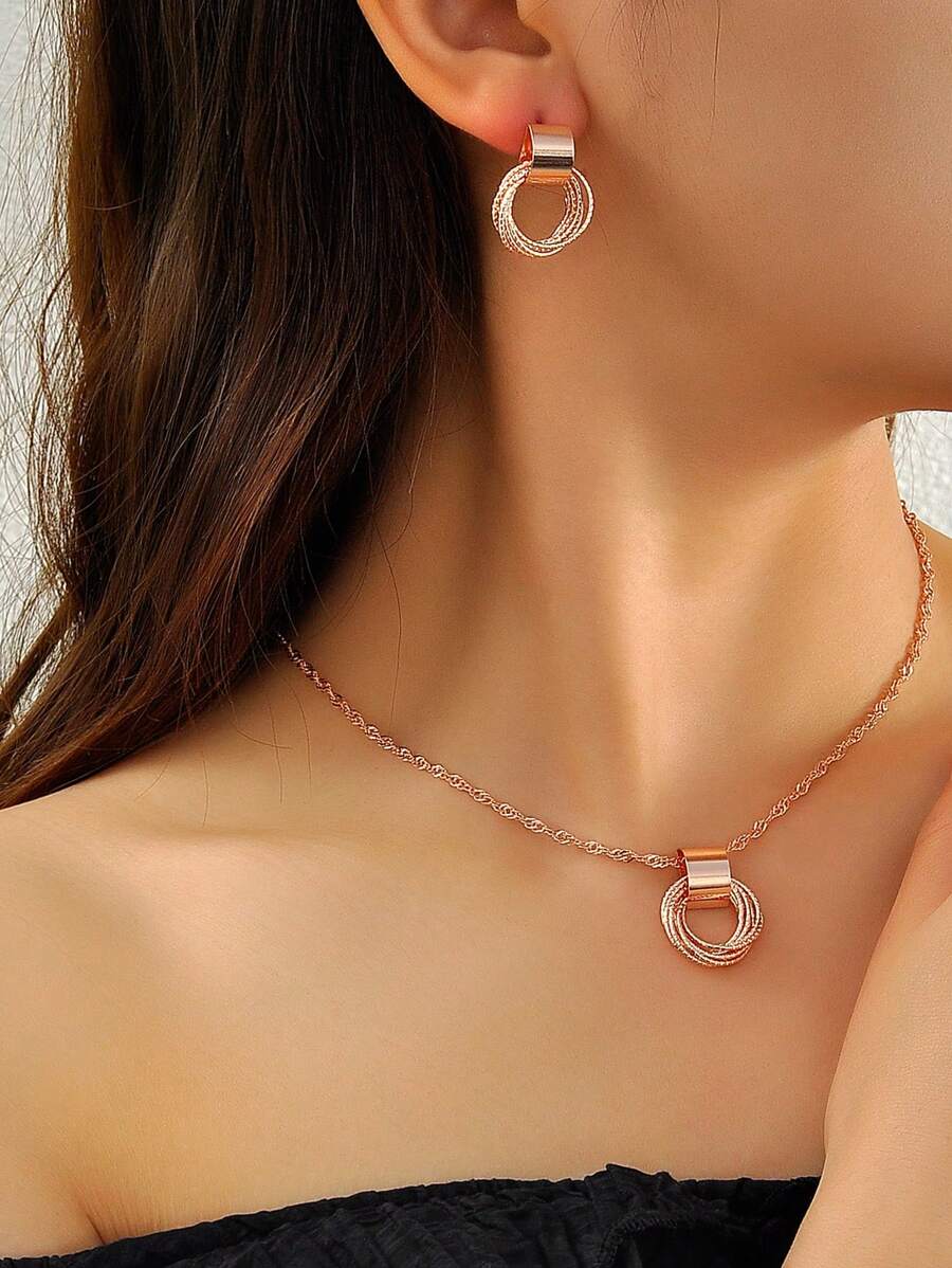 Circle Set - Rose Gold