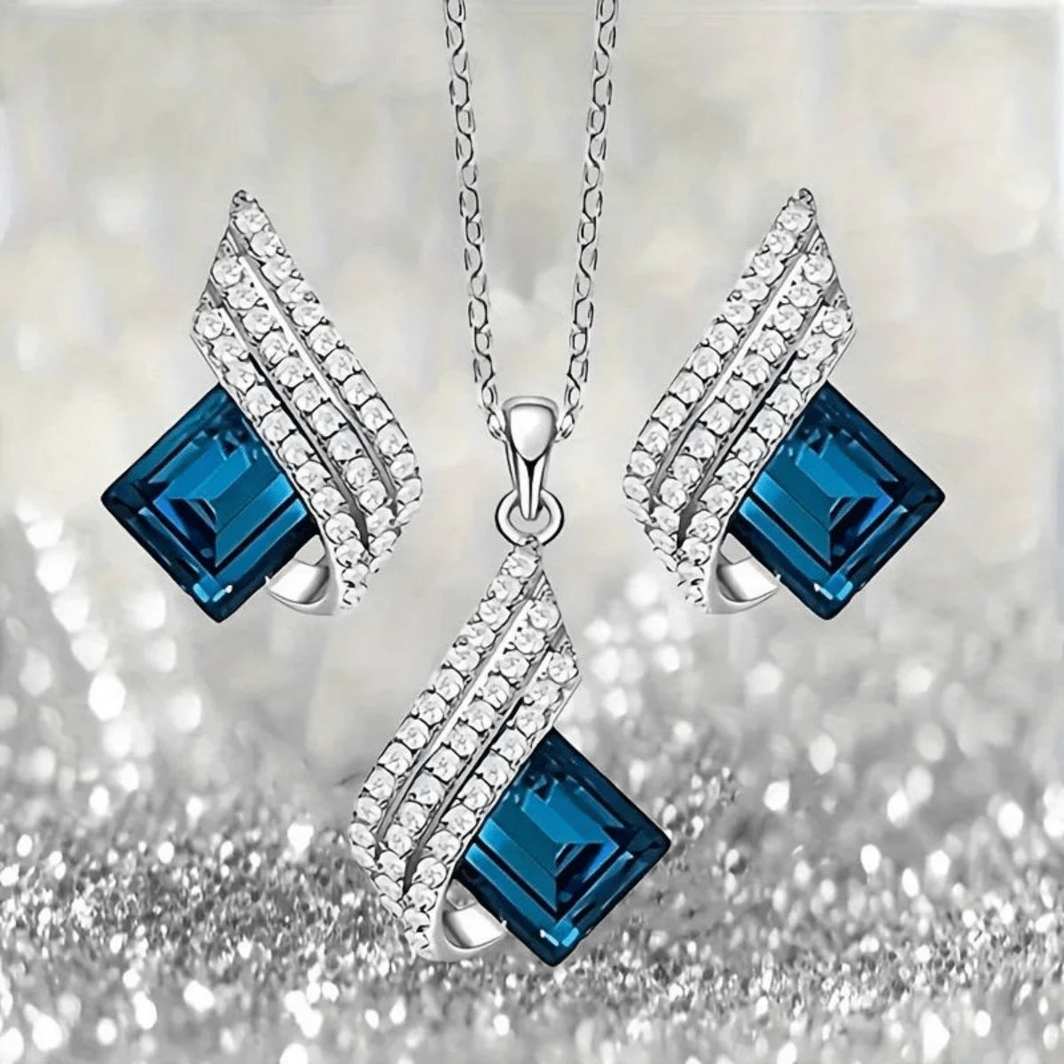 Square Design Set - Blue