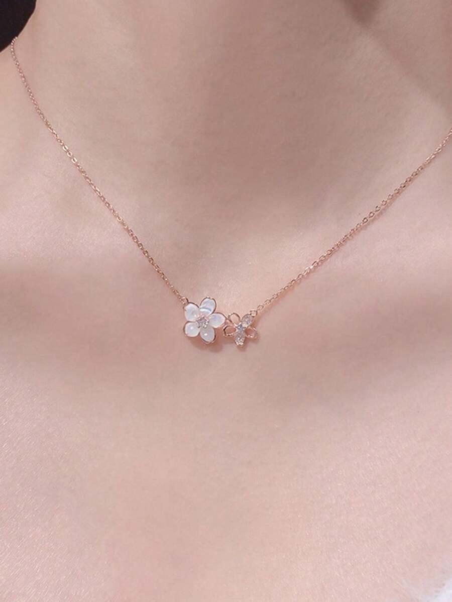 Cherry Blossom Pendant - Rose Gold