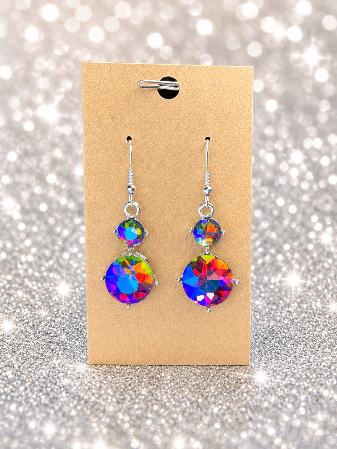 Custom Earrings - Top Dollar Diva - Multi