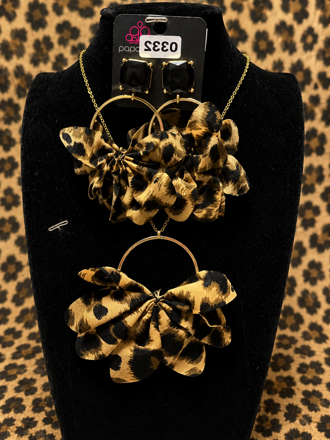 Custom Necklace - Charming Cheetah - Gold