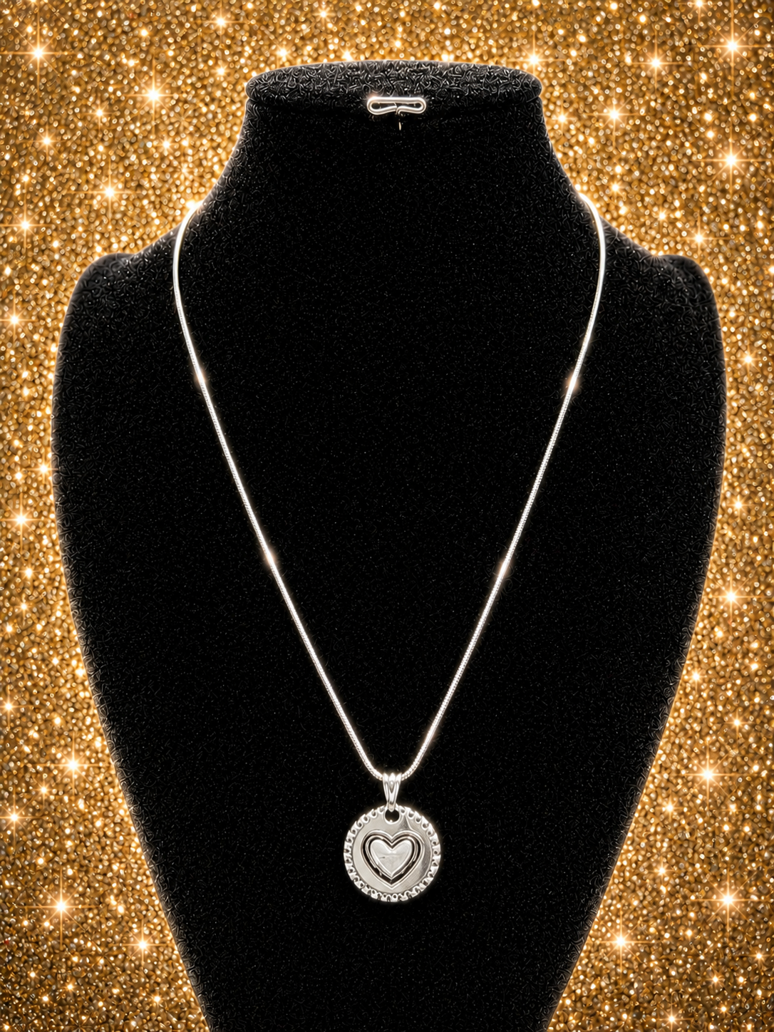 Custom Necklaces - Heart Necklace - Silver