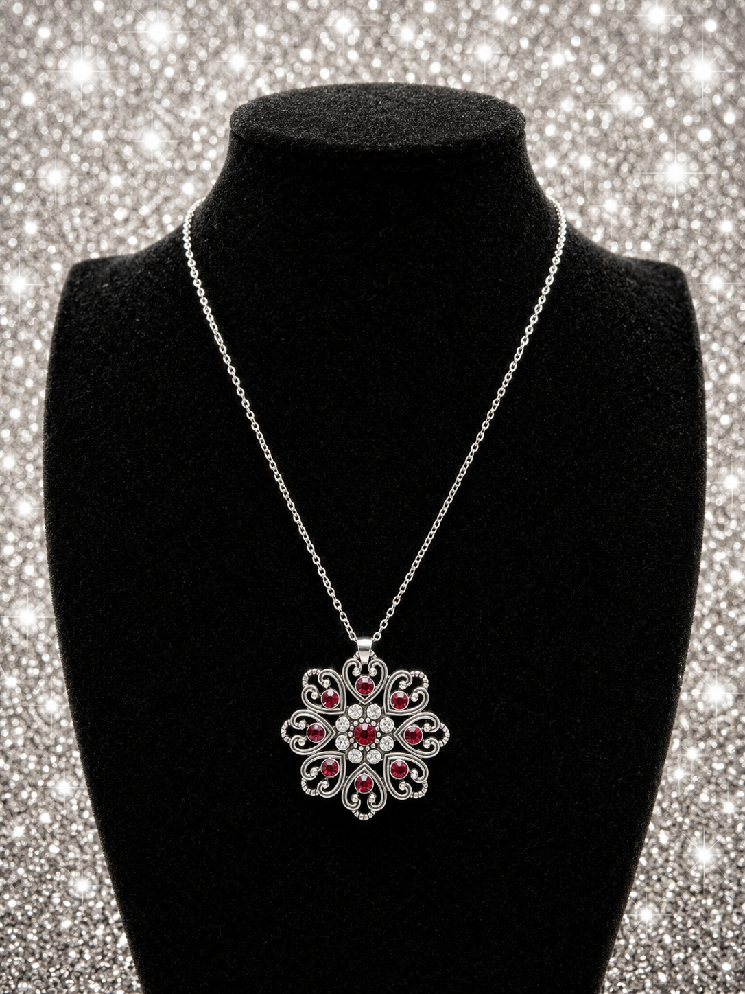 Custom Necklaces - Garden of Love - Red