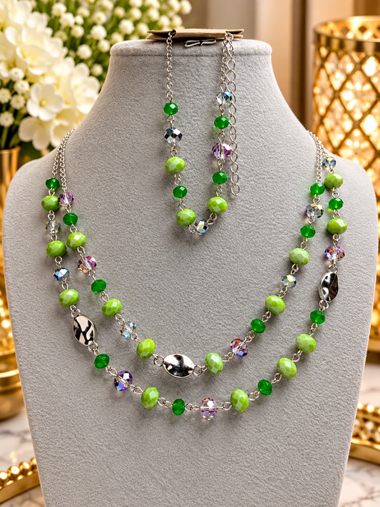 Custom Bracelet - Radiantly Rich - Green