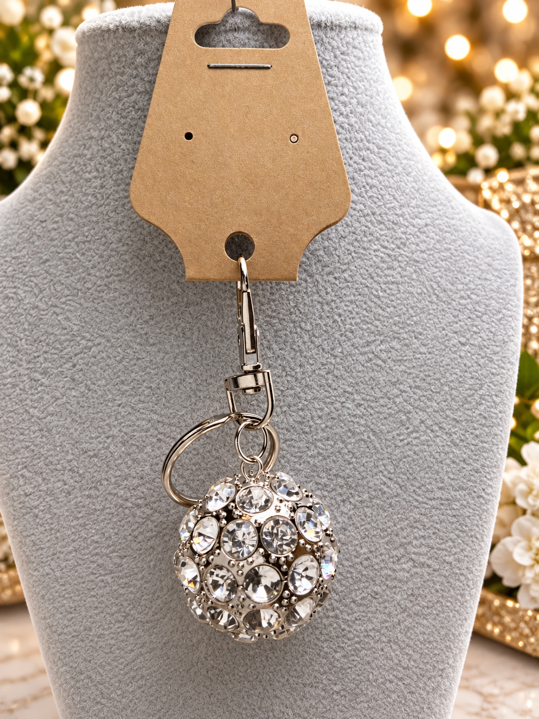 Bag Charm - Packed and Polished - White