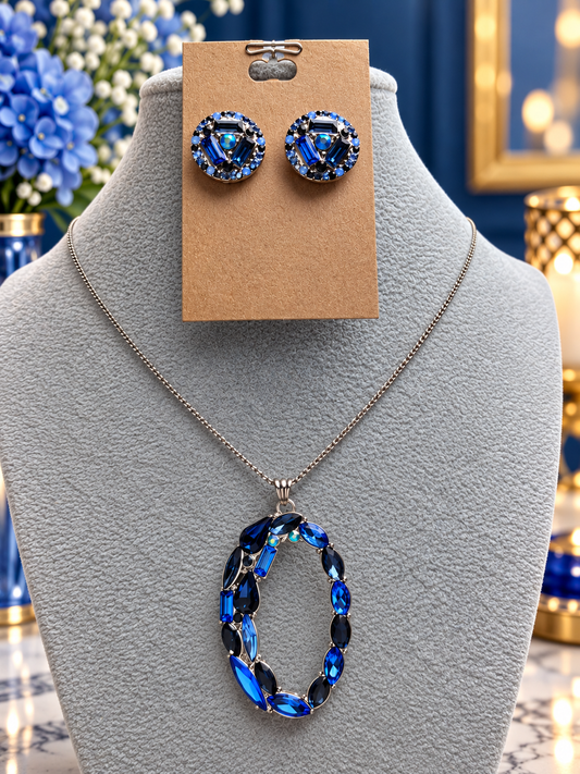 Custom Necklace - Eclectic Elevation - Blue