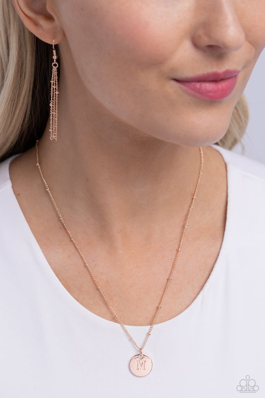 Initial Elegance - Rose Gold - M