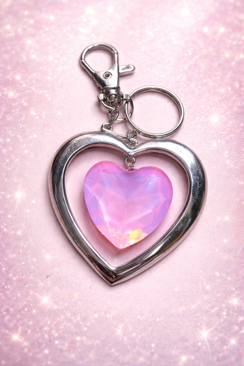 Bag Charm - Heartfelt Hemisphere - Pink