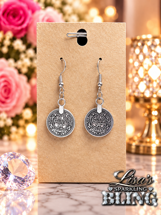 Custom Earrings - Small Charm Earring - Silver