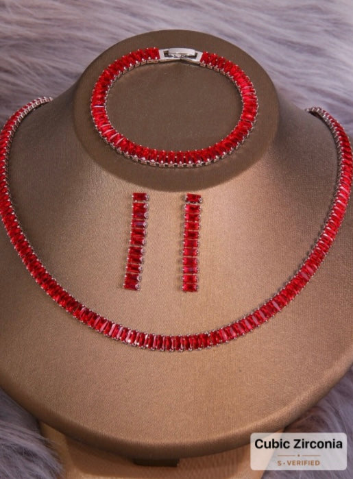 Rectangle Shaped Set - Red