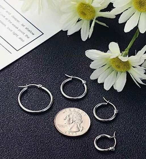 Stainless Steel Hoops - Large