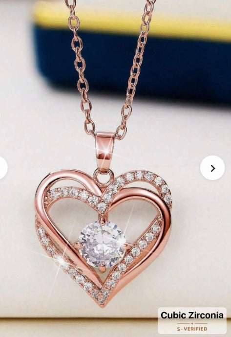CZ Heart Necklace