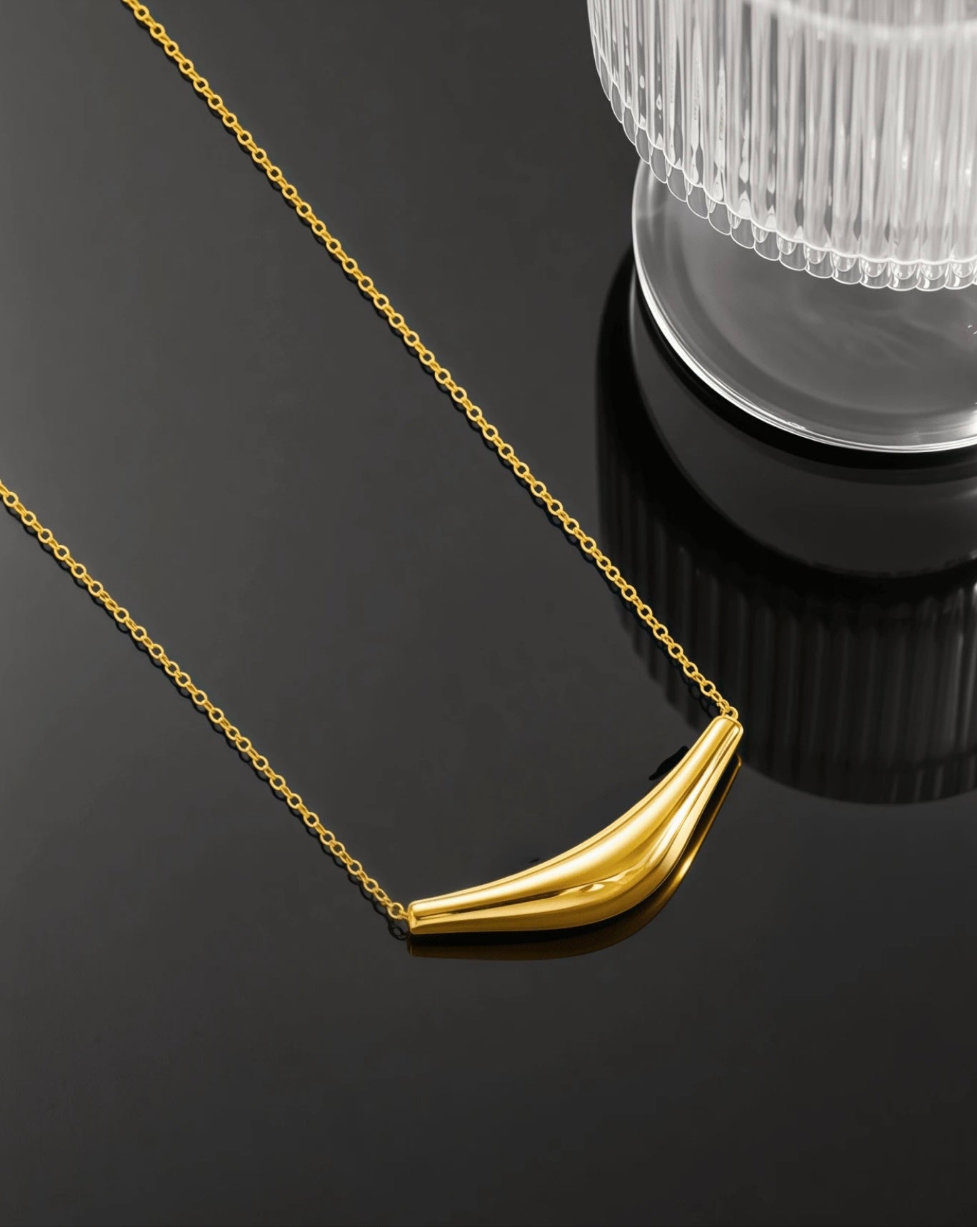 Water Drop Pendant - Gold