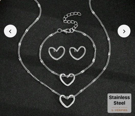 Hollow Heart Necklace