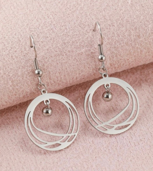 Geometric Circle Earring