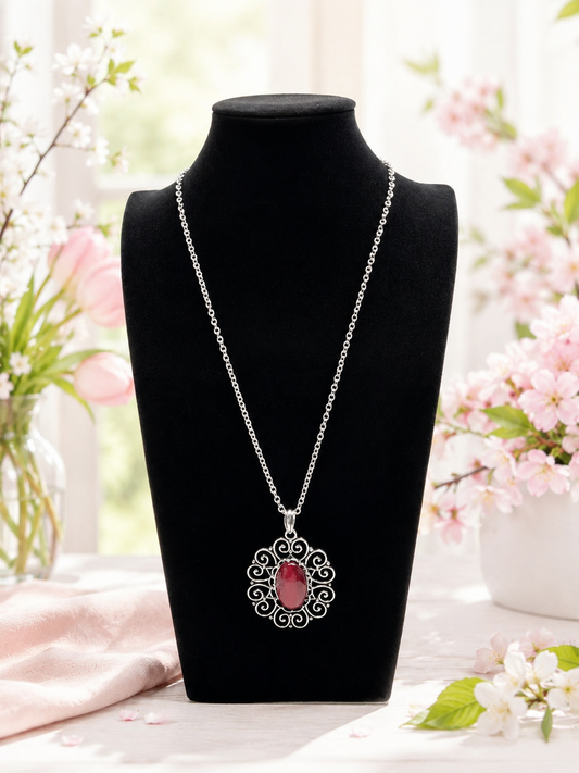 Custom Necklace - Sentimental Sabbatical - Red