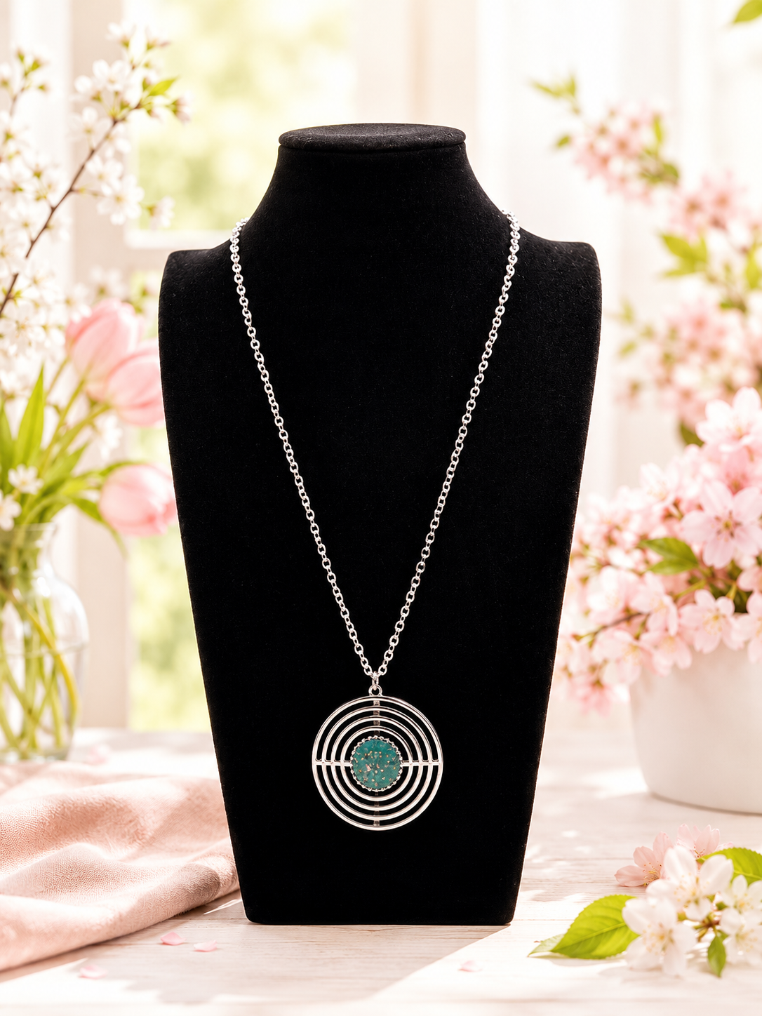 Custom Necklace - Targeted Tranquility - Blue