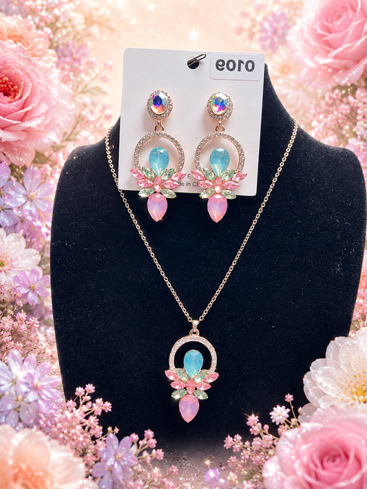 Custom Necklace - Gemstone Dangle - Gold