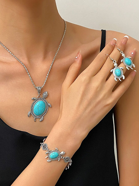 Turquoise turtle set