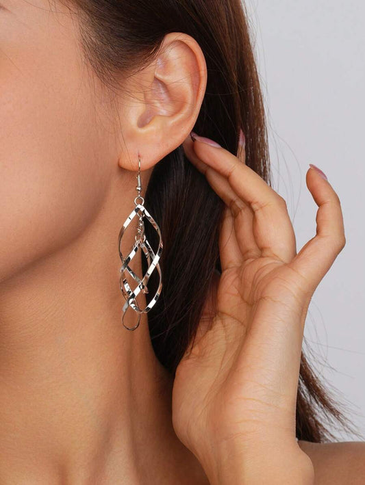 Metallic Spiral Earrings