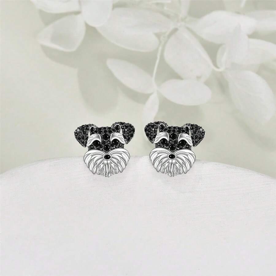 Schnauzer Earrings and Necklace