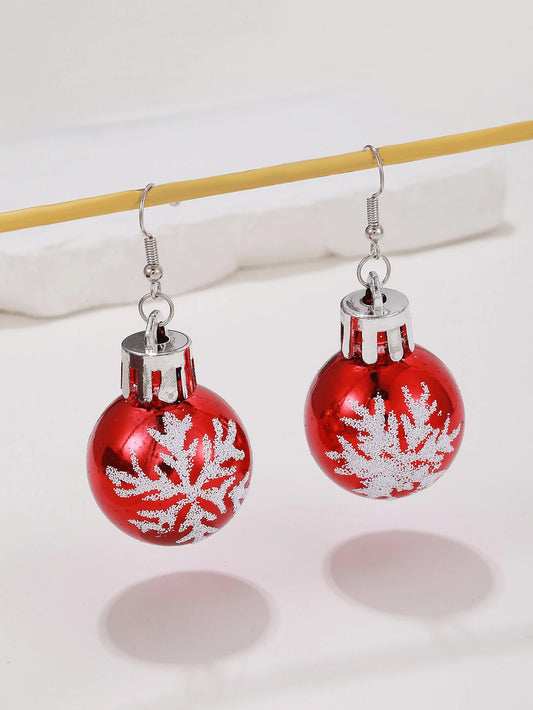 Snowflake Light Ball Earring