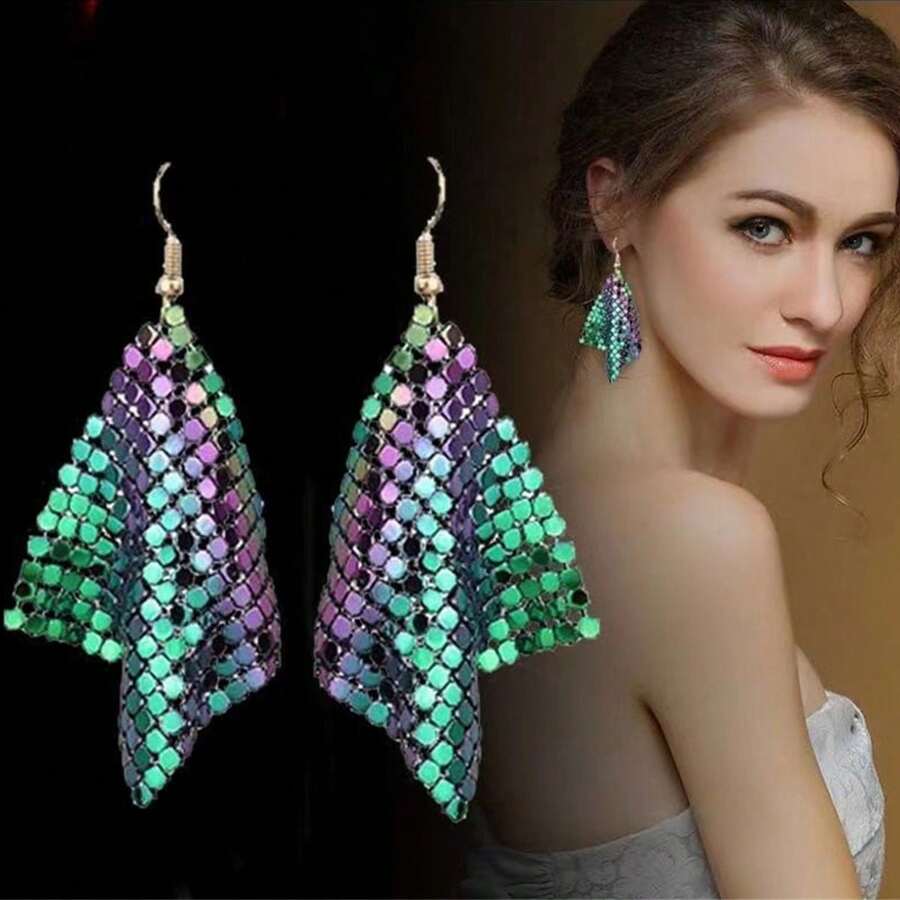 Colorful Grain Sheets Earrings