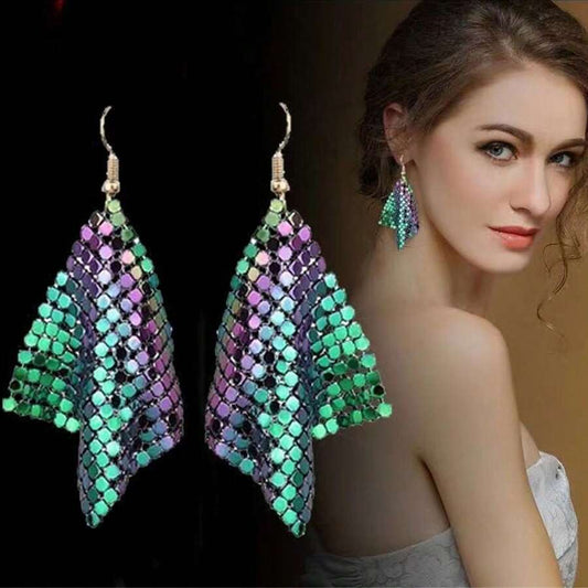 Colorful Grain Sheets Earrings