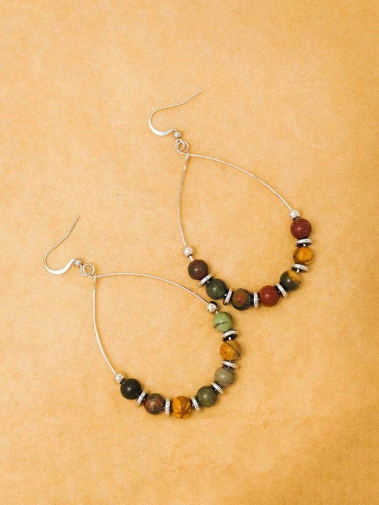 Beaded Teardrop Earrings