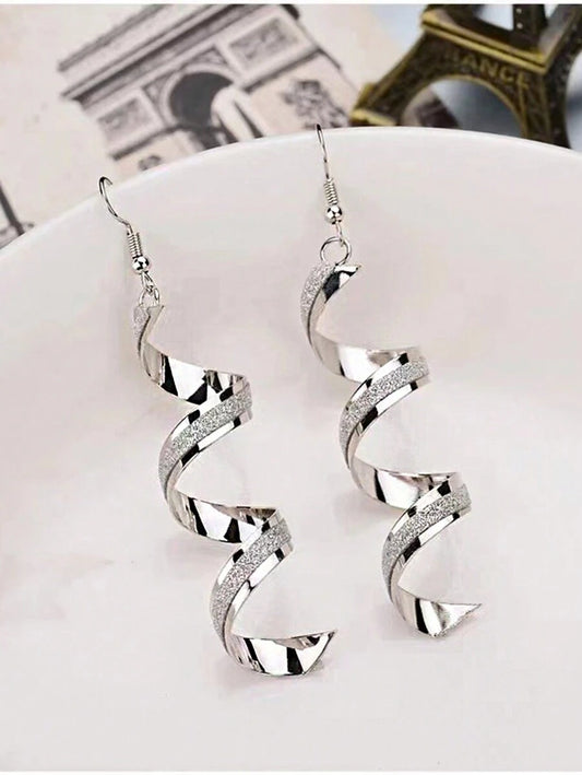 Spiral Long Earrings