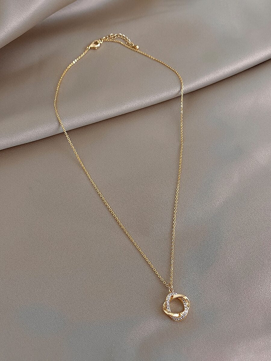 Ring Charm Necklace - Gold