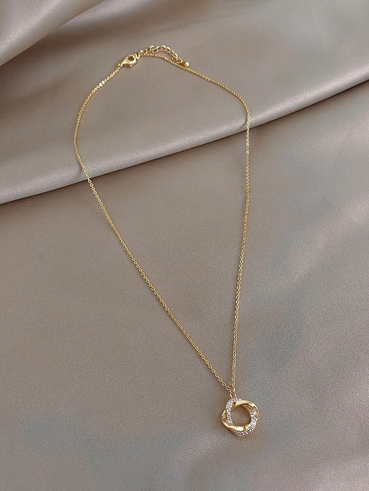 Ring Charm Necklace - Gold