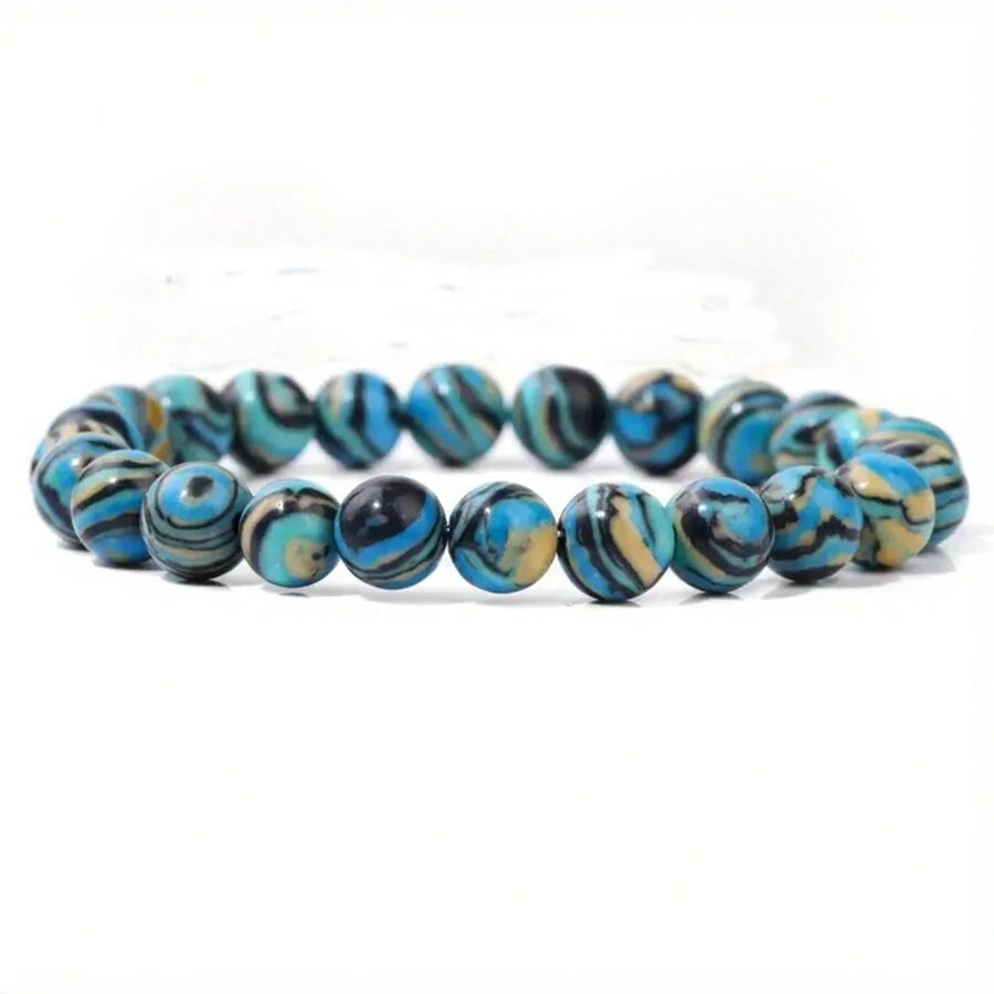 Malachite Stone Bracelet - Blue