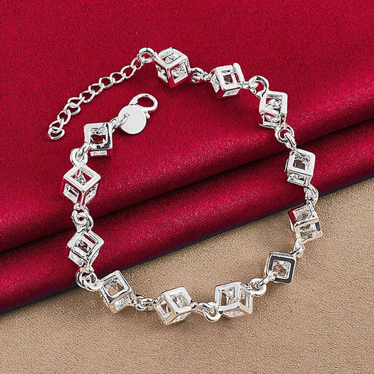 Square CZ Bracelet