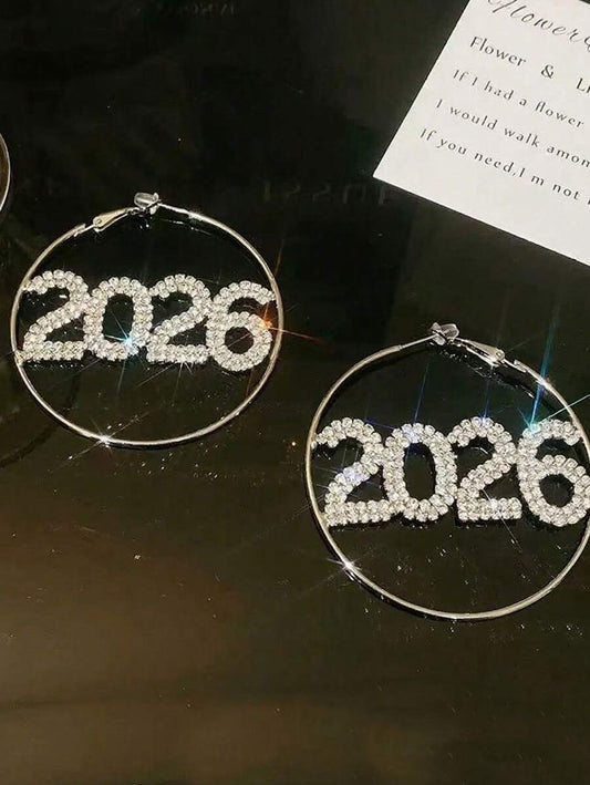 2025 Hoop Earrings - Silver