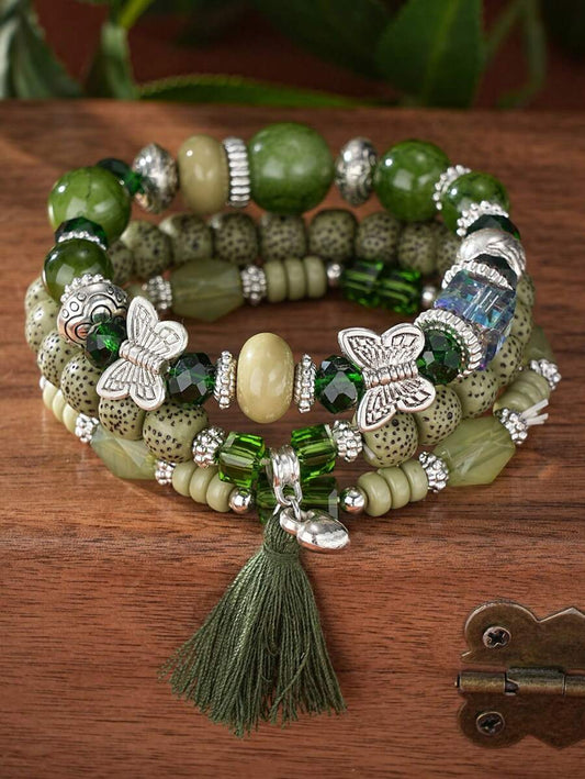 Butterfly Bracelet Pack - Green