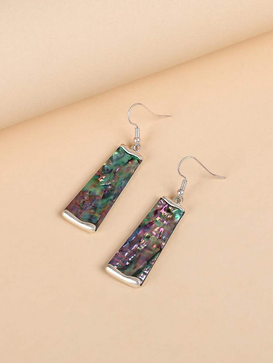 Abalone Trapezoidal Earrings