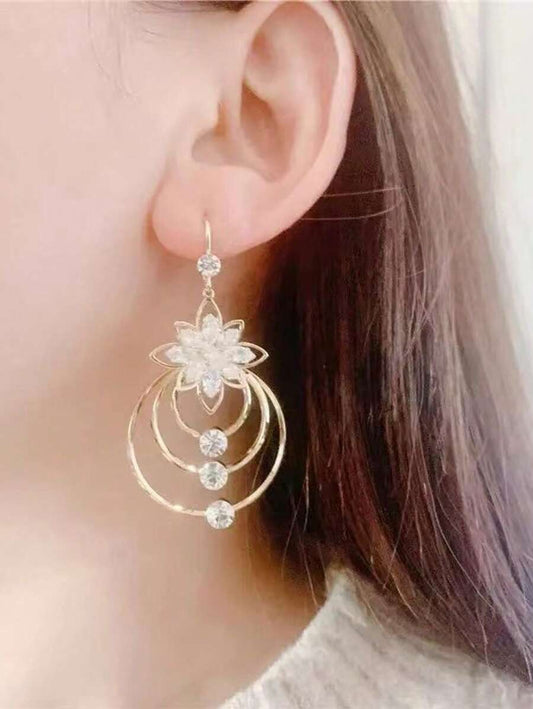 Big Round Circle Earring - Gold