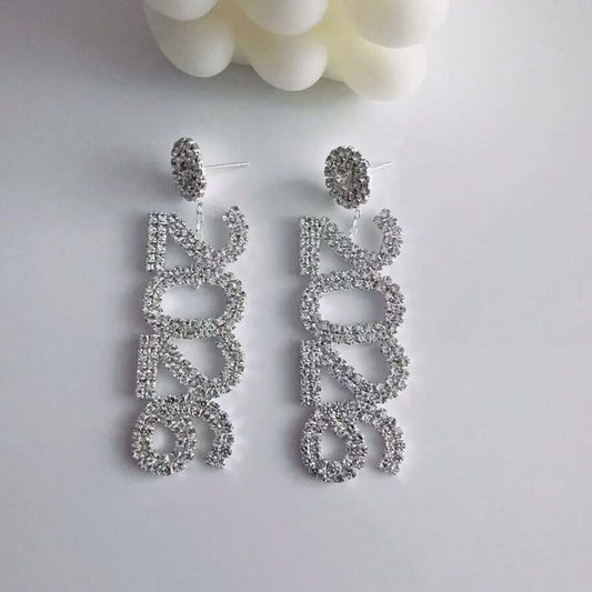 2026 Crystal Earrings - White