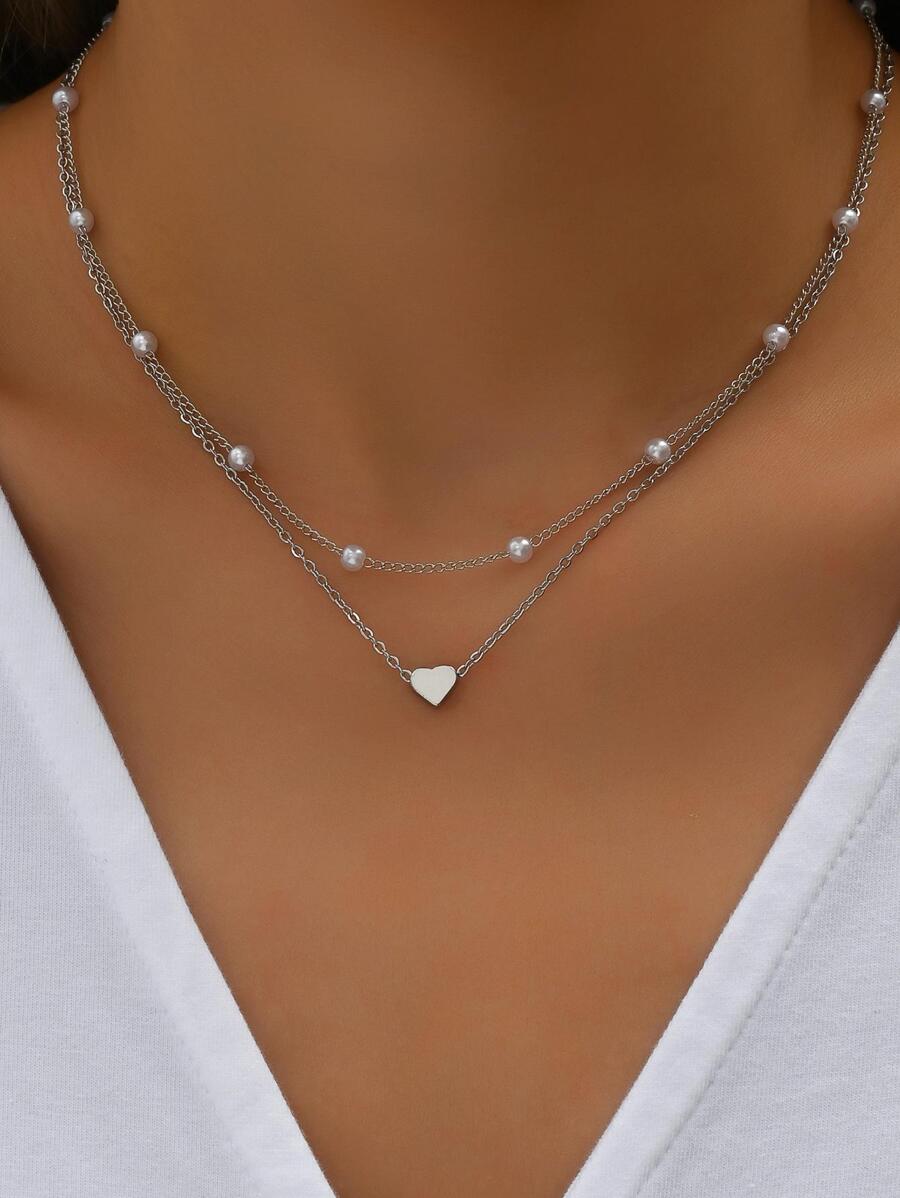 Heart Necklace - Silver