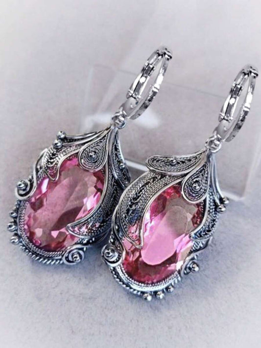 Teardrop Shaped Gemstone - Pink