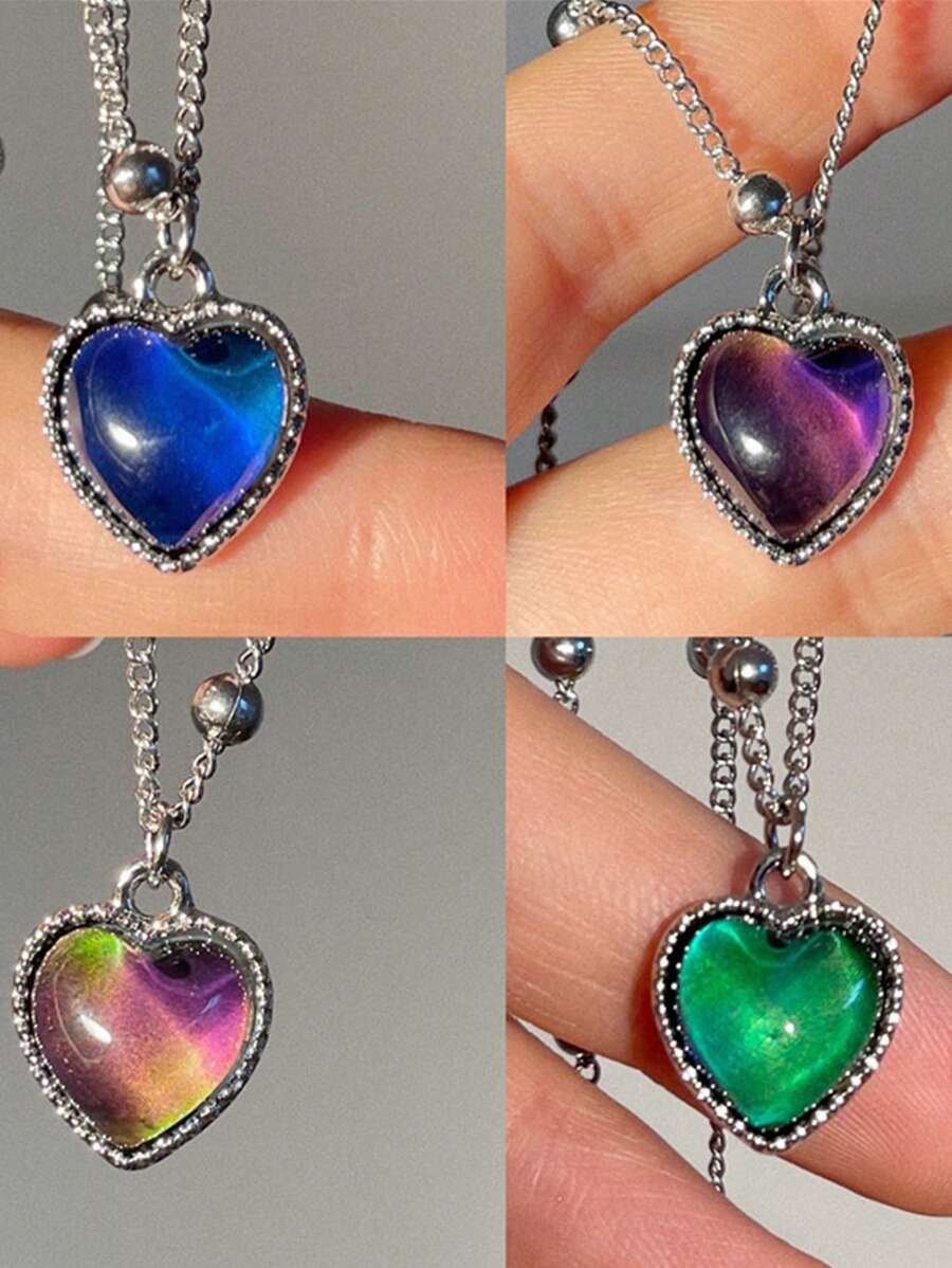 Color Changing Heart Necklace